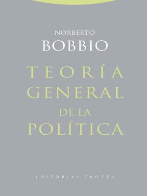 cover image of Teoría general de la política